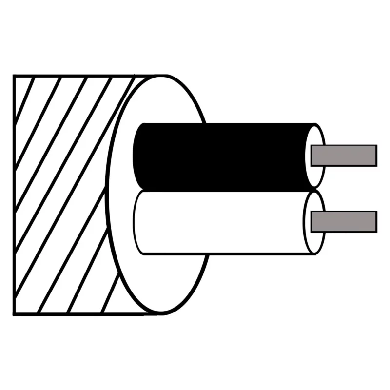 Type j glass fibre thermocouple cable